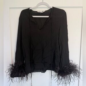 Zara Classic Black Blouse